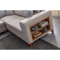 Canapea de colț Atelier Del Sofa T-Loft Right Cream imaginea #6 — magazin online Desire.md