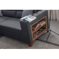 Canapea de colț Atelier Del Sofa T-Loft Right Anthracite imaginea #6 — magazin online Desire.md