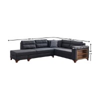 Canapea de colț Atelier Del Sofa T-Loft Right Anthracite imaginea #10 — magazin online Desire.md