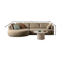 Canapea de colț Atelier Del Sofa Venezia Left Brown imaginea #11 — magazin online Desire.md