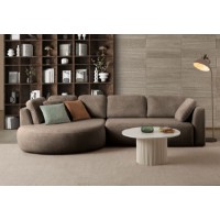 Canapea de colț Atelier Del Sofa Venezia Left Dark Brown