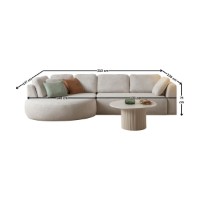 Canapea de colț Atelier Del Sofa Venezia Left White imaginea #12 — magazin online Desire.md