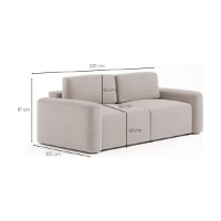 Canapea Atelier Del Sofa Mono Lilly Ecru imaginea #10 — magazin online Desire.md
