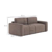 Canapea Atelier Del Sofa Mono Lilly Brown imaginea #9 — magazin online Desire.md