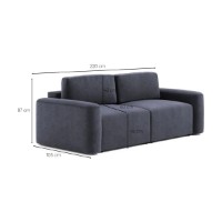 Canapea Atelier Del Sofa Mono Lilly Petrol Blue imaginea #8 — magazin online Desire.md