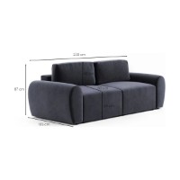 Canapea Atelier Del Sofa Mono P Petrol Blue imaginea #9 — magazin online Desire.md