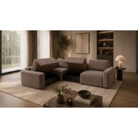 Canapea de colț Atelier Del Sofa Mono Left Lilly Brown imaginea #3 — magazin online Desire.md
