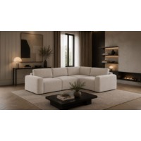 Canapea de colț Atelier Del Sofa Mono Right Lilly Ecru