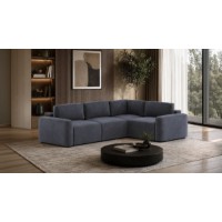 Canapea de colț Atelier Del Sofa Mono Right Lilly Petrol Blue