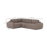 Canapea de colț Atelier Del Sofa Mono Left P Brown imaginea #8 — magazin online Desire.md