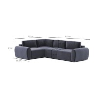 Canapea de colț Atelier Del Sofa Mono Left P Petrol Blue imaginea #9 — magazin online Desire.md