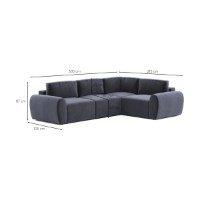 Canapea de colț Atelier Del Sofa Mono Right P Petrol Blue imaginea #9 — magazin online Desire.md