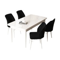Set mobilă pentru bucătărie Hanah Home Arp White Black imaginea #2 — magazin online Desire.md