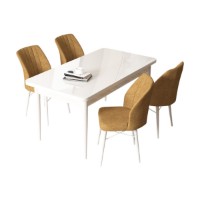 Set mobilă pentru bucătărie Hanah Home Arp White Cappuccino imaginea #2 — magazin online Desire.md