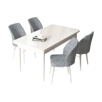 Set mobilă pentru bucătărie Hanah Home Arp White Grey imaginea #2 — magazin online Desire.md