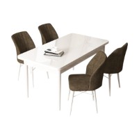 Set mobilă pentru bucătărie Hanah Home Arp White Brown imaginea #2 — magazin online Desire.md