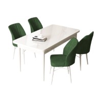 Set mobilă pentru bucătărie Hanah Home Arp White Khaki imaginea #2 — magazin online Desire.md