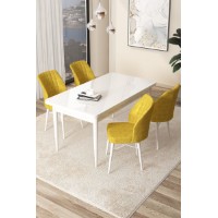 Set mobilă pentru bucătărie Hanah Home Arp White Mustard imaginea #1 — magazin online Desire.md