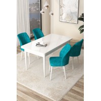 Set mobilă pentru bucătărie Hanah Home Arp White Turquoise imaginea #1 — magazin online Desire.md