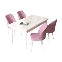 Set mobilă pentru bucătărie Hanah Home Arp White Pink imaginea #2 — magazin online Desire.md