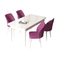 Set mobilă pentru bucătărie Hanah Home Arp White Purple imaginea #2 — magazin online Desire.md