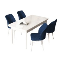 Set mobilă pentru bucătărie Hanah Home Arp White Navy Blue imaginea #2 — magazin online Desire.md