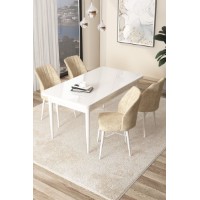 Set mobilă pentru bucătărie Hanah Home Arp White Cream imaginea #1 — magazin online Desire.md