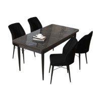 Set mobilă pentru bucătărie Hanah Home Arp Black Marble Black imaginea #2 — magazin online Desire.md
