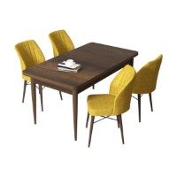 Set mobilă pentru bucătărie Hanah Home Arp Baroque Mustard imaginea #2 — magazin online Desire.md