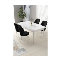 Set mobilă pentru bucătărie Hanah Home Nil White Black