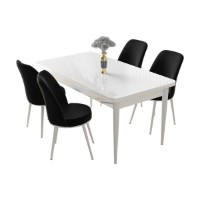Set mobilă pentru bucătărie Hanah Home Nil White Black imaginea #2 — magazin online Desire.md