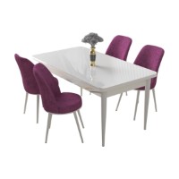 Set mobilă pentru bucătărie Hanah Home Nil White Purple imaginea #2 — magazin online Desire.md