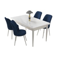 Set mobilă pentru bucătărie Hanah Home Nil White Navy Blue imaginea #2 — magazin online Desire.md