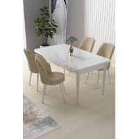 Set mobilă pentru bucătărie Hanah Home Nil White Cream