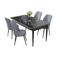 Set mobilă pentru bucătărie Hanah Home Nil Black Marble Grey imaginea #2 — magazin online Desire.md
