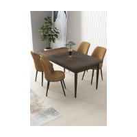Set mobilă pentru bucătărie Hanah Home Nil Baroque Cappuccino
