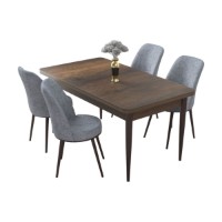 Set mobilă pentru bucătărie Hanah Home Nil Baroque Grey imaginea #2 — magazin online Desire.md