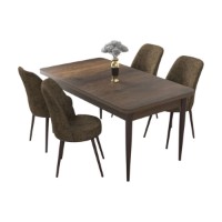 Set mobilă pentru bucătărie Hanah Home Nil Baroque Brown imaginea #2 — magazin online Desire.md