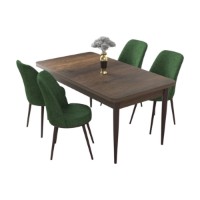 Set mobilă pentru bucătărie Hanah Home Nil Baroque Khaki imaginea #2 — magazin online Desire.md
