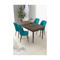 Set mobilă pentru bucătărie Hanah Home Nil Baroque Turquoise