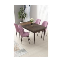 Set mobilă pentru bucătărie Hanah Home Nil Baroque Pink