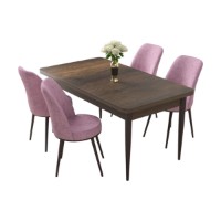Set mobilă pentru bucătărie Hanah Home Nil Baroque Pink imaginea #2 — magazin online Desire.md