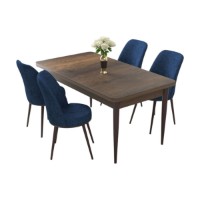 Set mobilă pentru bucătărie Hanah Home Nil Baroque Navy Blue imaginea #2 — magazin online Desire.md