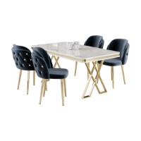 Set mobilă pentru bucătărie Hanah Home Rigel White Gold Anthracite imaginea #2 — magazin online Desire.md