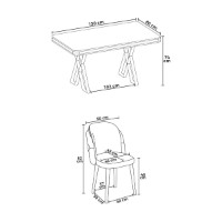 Set mobilă pentru bucătărie Hanah Home Rigel White Chrome Anthracite imaginea #3 — magazin online Desire.md