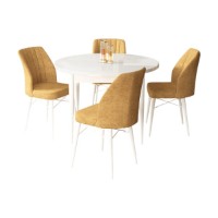 Set mobilă pentru bucătărie Hanah Home Rox White Cappuccino imaginea #2 — magazin online Desire.md
