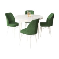 Set mobilă pentru bucătărie Hanah Home Rox White Khaki imaginea #2 — magazin online Desire.md