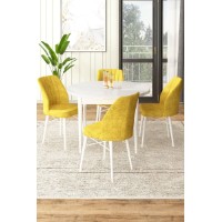 Set mobilă pentru bucătărie Hanah Home Rox White Mustard