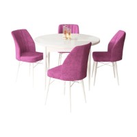 Set mobilă pentru bucătărie Hanah Home Rox White Purple imaginea #2 — magazin online Desire.md