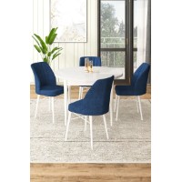 Set mobilă pentru bucătărie Hanah Home Rox White Navy Blue